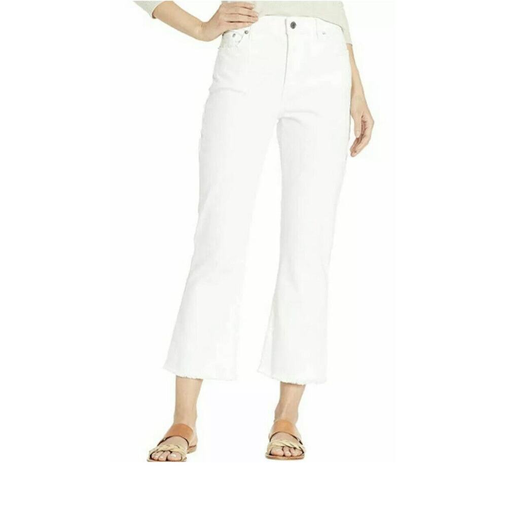 Lauren Ralph Lauren Regal Straight Crop Stretch Jeans Sz 22w White Wash NEW $109